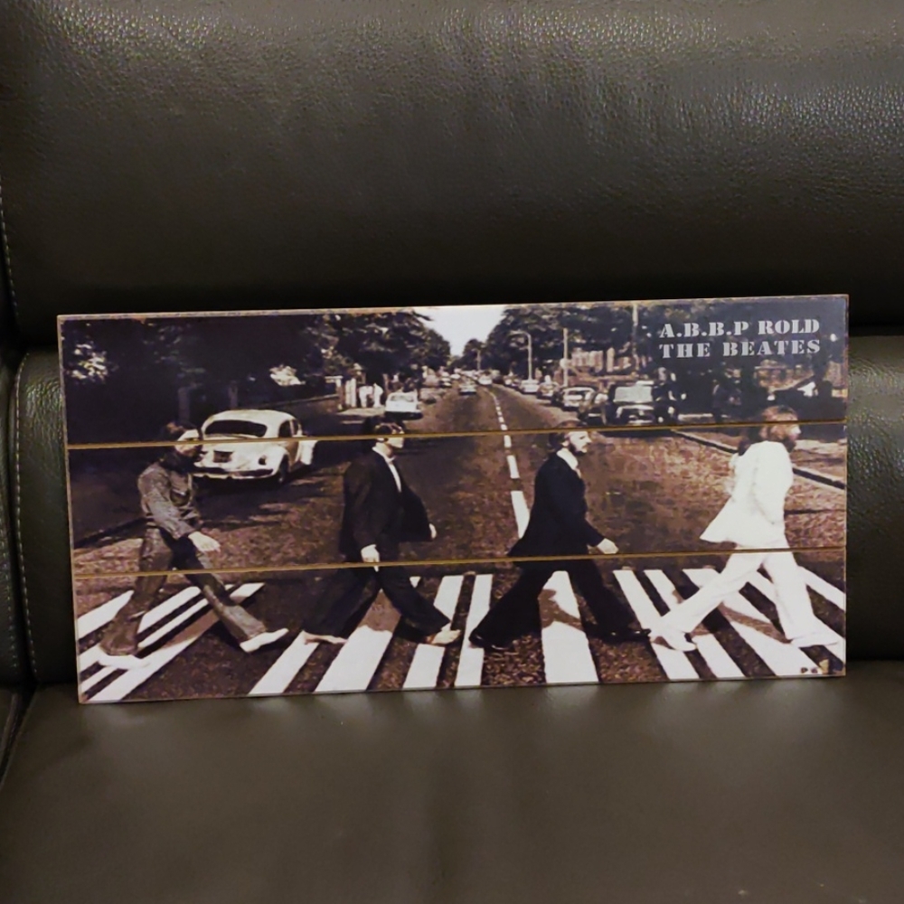 The Beatles Wooden Hanging Wall Plaque
